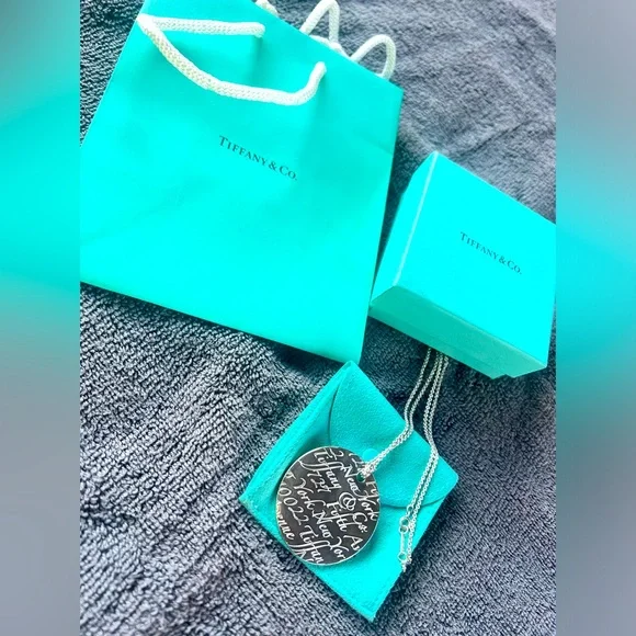 RARE 18” GIFTABLE Tiffany & Co Sterling Silver .925 Necklace, Pouch, Bag. - Picture 4 of 12